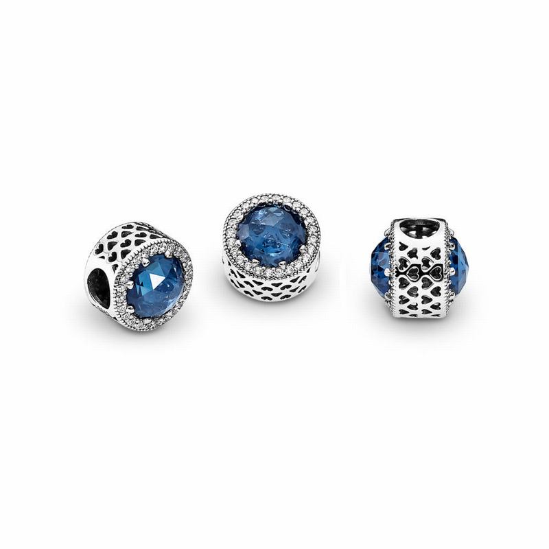 Pandora Sparkling Dark Blue Charm Outlet NZ, Sterling Silver (283179-PZN)